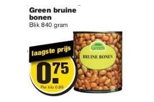 green bruine bonen