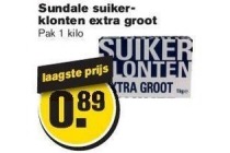 sundale suikerklonten extra groot