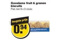 gooskens fruit en granen biscuits