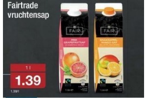 fairtrade vruchtensap