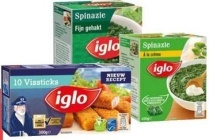 iglo vissticks of vriesverse groenten