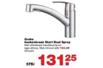 grohe keukenkraan start dual spray