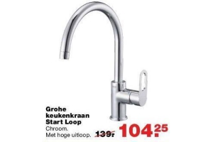 grohe keukenkraan start loop