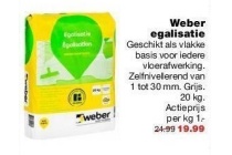 weber egalisatie