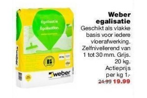 weber egalisatie