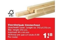 voordeelpakket timmerhout