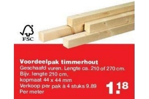 voordeelpakket timmerhout
