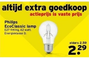 philips ecoclassic lamp gamma