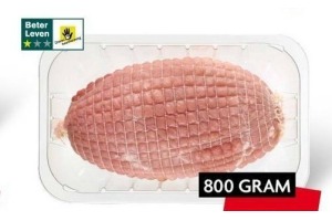 ons thuismerk gekruide fricandeau rollade