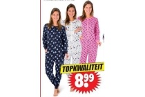 dames pyjama jumpsuit