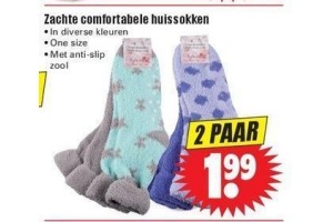 zachte comfortabele huissokken