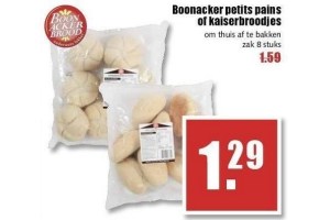 boonacker petit pains of kaiserbroodjes