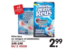 witte reus wc reinigers of toiletblokken