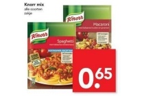 alle soorten knorr mix