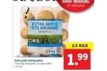 extra grote aardappelen