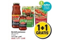 alle soorten bertolli pastasaus