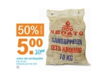 juten zak aardappelen