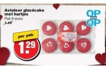 aviateur glacecake met hartjes