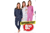 dames pyjama jumpsuit