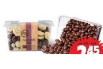 chocolade mix pinda s of rozijnen
