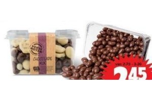 chocolade mix pinda s of rozijnen