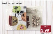 4 vaksschaal salami