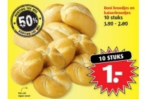 boni broodjes en kaiserbroodjes