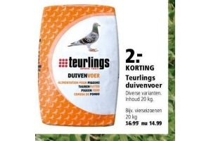 teurlings duivenvoer met eur2 korting