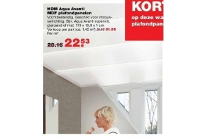 hdm aqua avanti mdf plafondpanelen