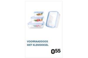 voorraaddoos met klemdeksel