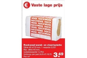 rockwool wand en vloerisolatie