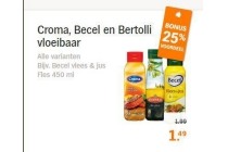 croma becel en bertolli vloeibaar