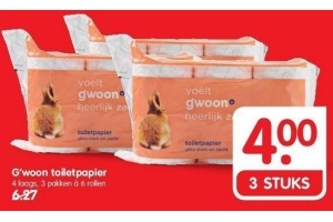 g woon toiletpapier