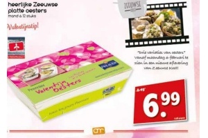 heerlijke zeeuwse platte oesters