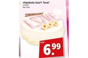 chipolata taart love