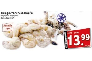 diepgevroren scampi s