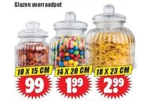 glazen voorraadpot