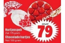 chocolade hartjes