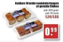 bakkers weelde roombotertongen of gevulde flikken nu eur0 99