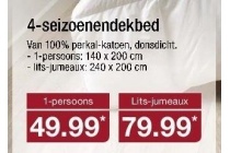 4 seizoenendekbed 1 persoons of lits jumeaux nu vanaf eur49 99