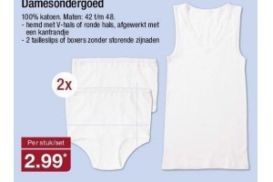 aldi damesondergoed nu eur2 99 per set