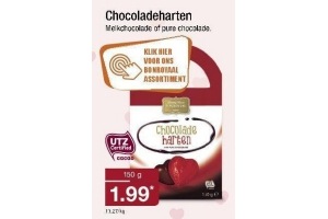 chocoladeharten nu eur1 99 per pak