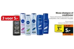 nivea shampoo of conditioner