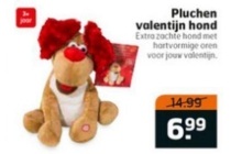 pluchen valentijn hond