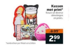 kussen met print