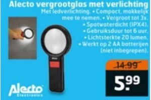 alecto vergrootglas met verlichting