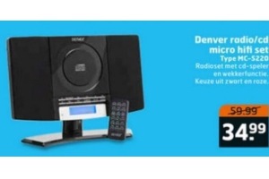 denver radio cd micro hifi set