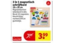 3 in 1 magnetisch schrijfbord