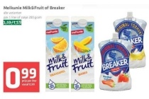 melkunie milk en fruit of breaker