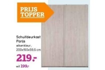 schuifdeurkast parijs